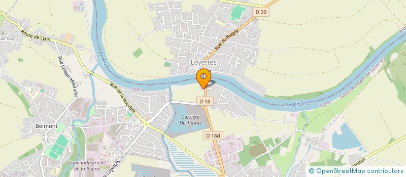 localisation de l'entreprise ROLY HOLDING  SAINT-ROMAIN-DE-JALIONAS