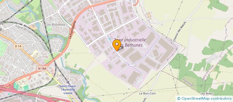 localisation de l'entreprise ROLYAT RMA à SAINT-OUEN-L'AUMONE