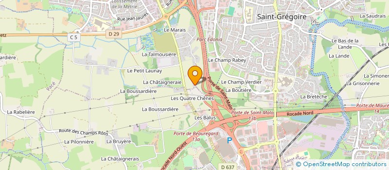 localisation de l'entreprise ROM  MONTGERMONT