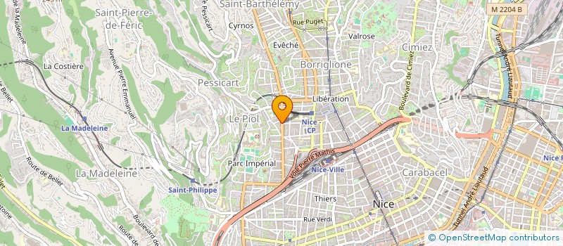 localisation de l'entreprise ROM AZUR à NICE