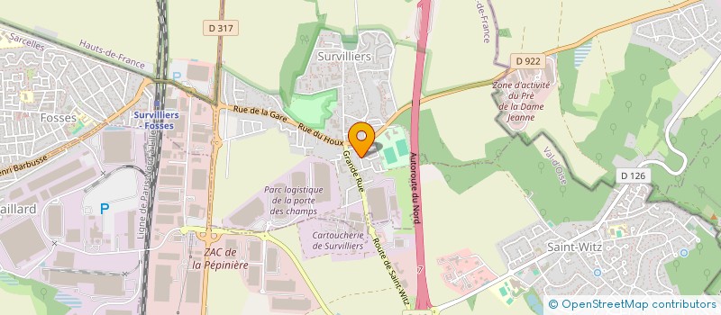 localisation de l'entreprise ROM BAK  SARCELLES