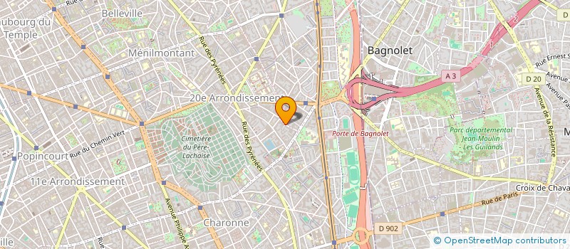 localisation de l'entreprise ROM BAT à PARIS