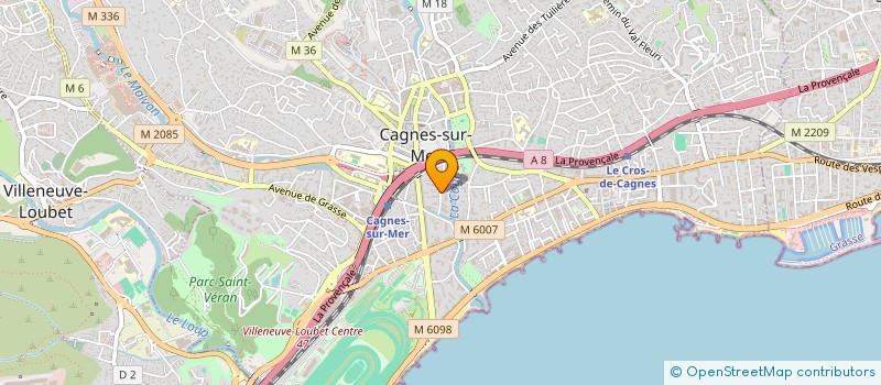 localisation de l'entreprise ROM D COLLECTIVE à CAGNES-SUR-MER