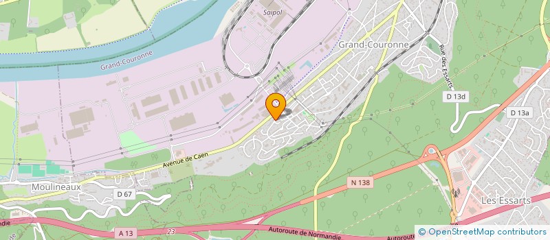 localisation de l'entreprise ROM'INFO à GRAND-COURONNE