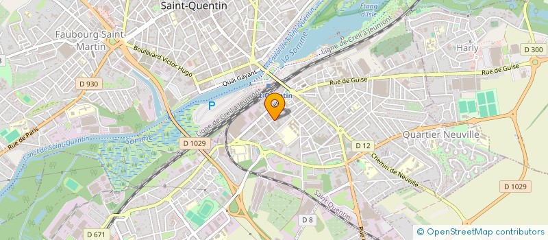 localisation de l'entreprise ROM-LINE à SAINT-QUENTIN