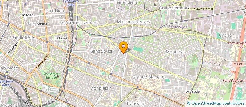 localisation de l'entreprise ROM PARTNER  LYON