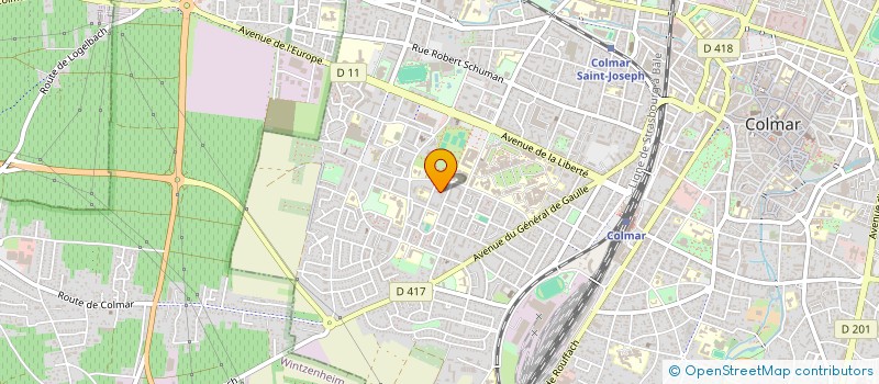 localisation de l'entreprise ROM-UNION EUROPEENNE  COLMAR