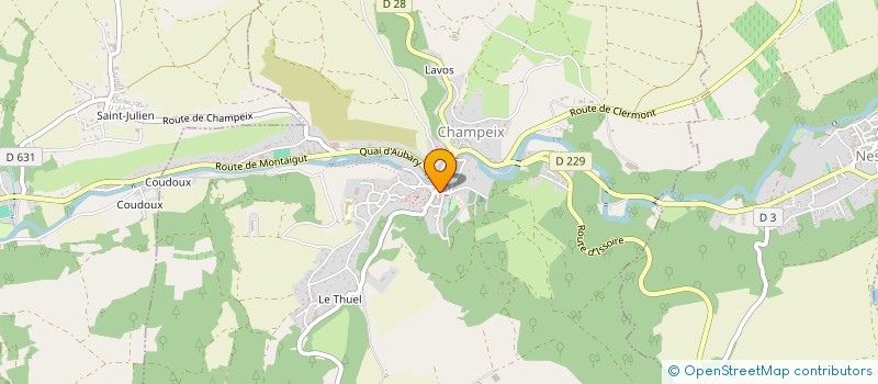 localisation de l'entreprise ROM1 DES BOIS à MONTAIGUT-LE-BLANC