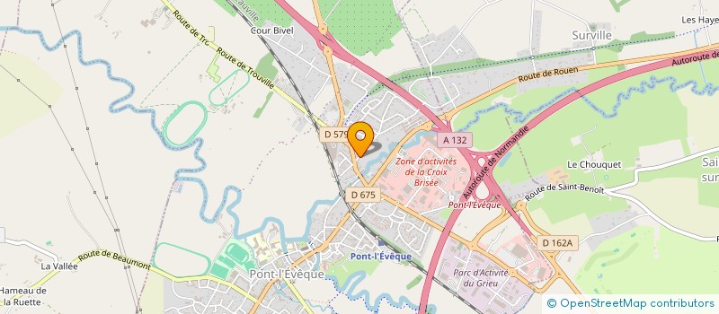 localisation de l'entreprise ROM1GALLI  PONT L'EVEQUE