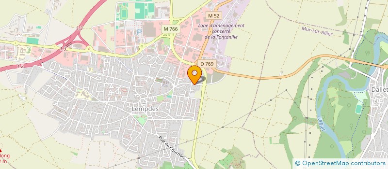 localisation de l'entreprise ROMA 1927  LEMPDES