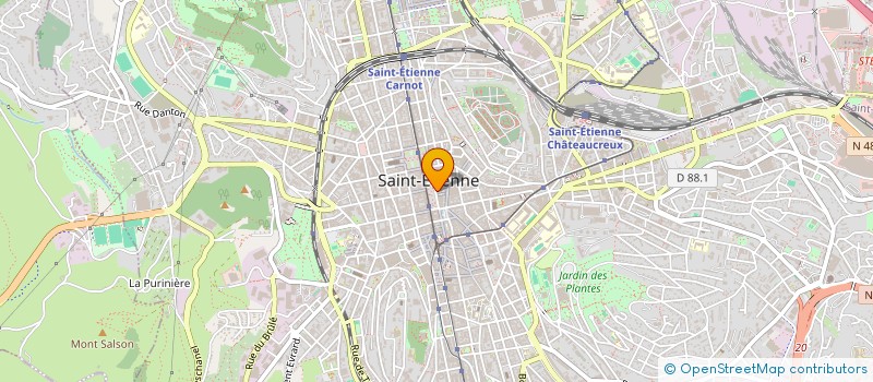 localisation de l'entreprise ROMA 2008  SAINT-ETIENNE