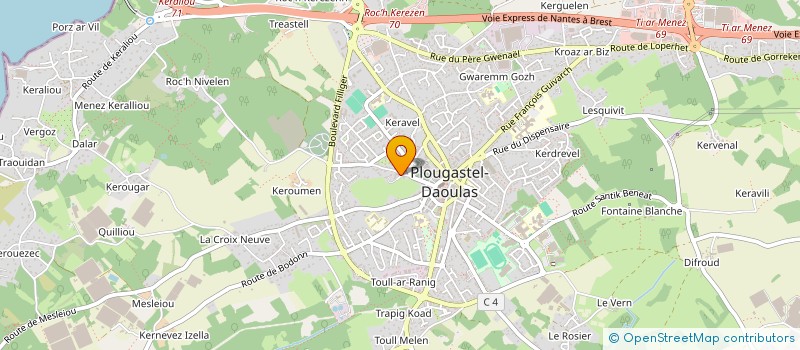 localisation de l'entreprise ROMA  PLOUGASTEL-DAOULAS