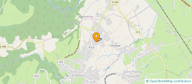 localisation de l'entreprise ROMA 42  LEZIGNEUX