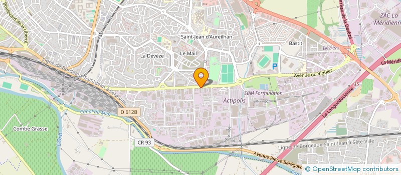 localisation de l'entreprise ROMA à BEZIERS