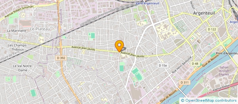 localisation de l'entreprise ROMA  ARGENTEUIL