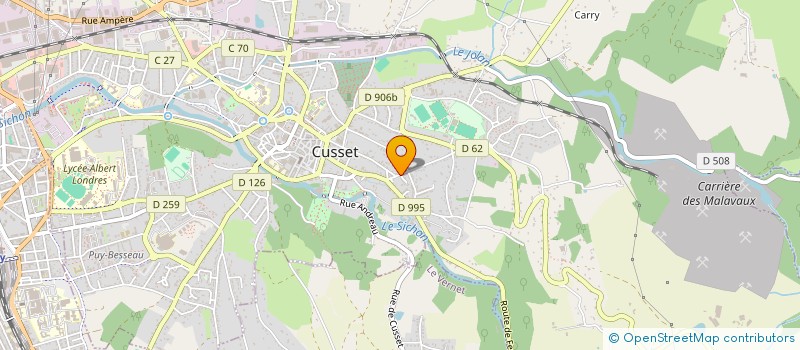 localisation de l'entreprise ROMA à CUSSET