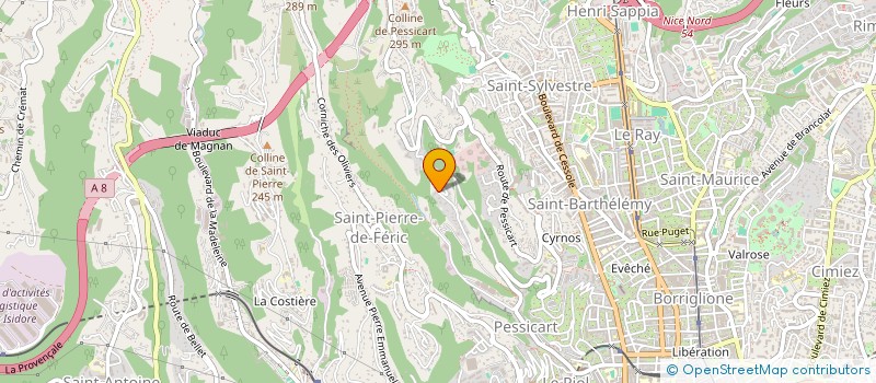 localisation de l'entreprise ROMA à NICE