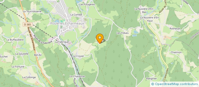 localisation de l'entreprise ROMA  POULE-LES-ECHARMEAUX