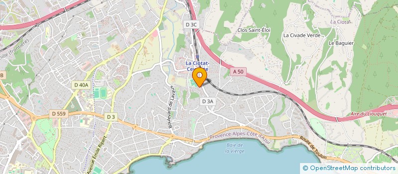 localisation de l'entreprise ROMA  LA CIOTAT