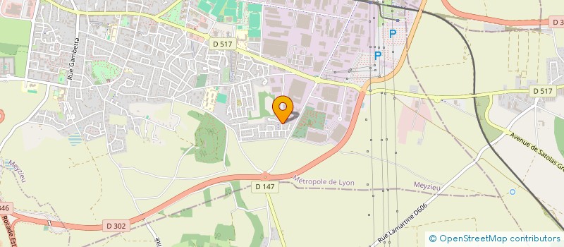 localisation de l'entreprise ROMA  MEYZIEU