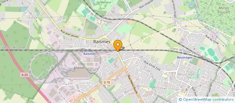 localisation de l'entreprise ROMA  RAISMES