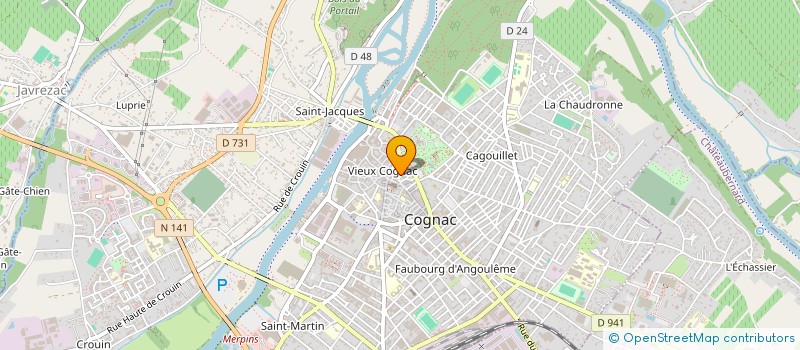 localisation de l'entreprise ROMA à COGNAC