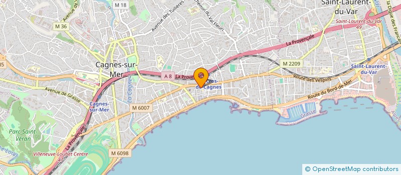localisation de l'entreprise ROMA à CAGNES-SUR-MER
