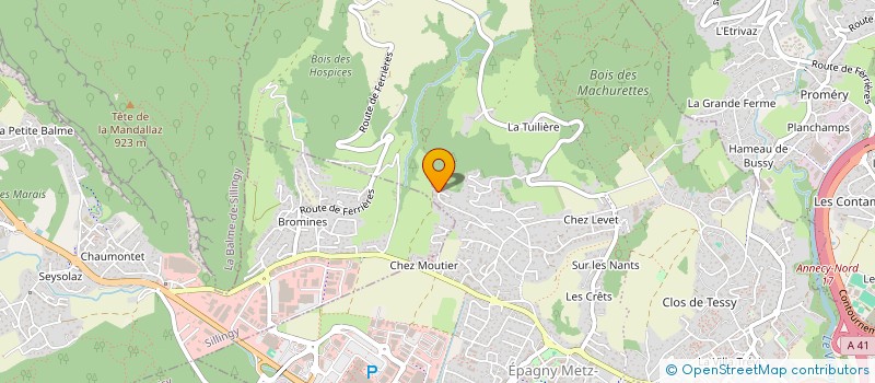 localisation de l'entreprise ROMA  EPAGNY METZ-TESSY