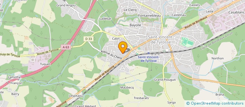 localisation de l'entreprise ROMA à SAINT-VINCENT-DE-TYROSSE