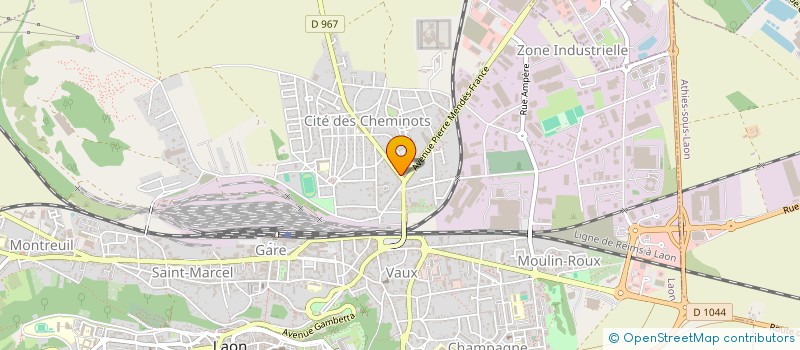 localisation de l'entreprise ROMA à LAON