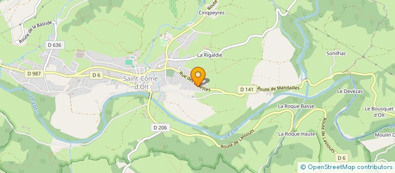 localisation de l'entreprise ROMA  SAINT-COME-D'OLT