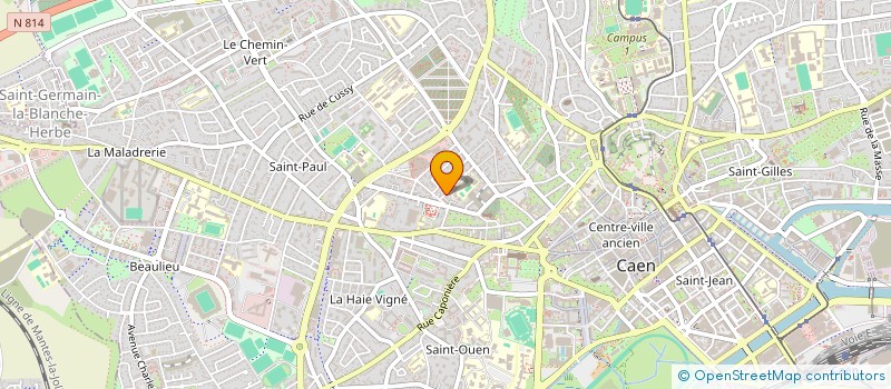 localisation de l'entreprise ROMA à CAEN