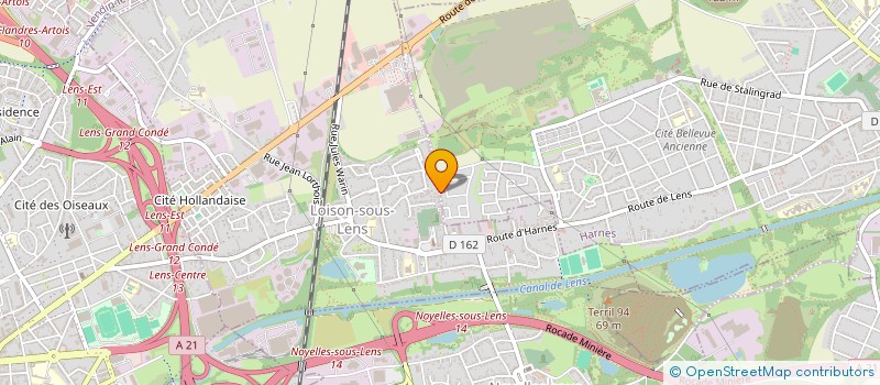 localisation de l'entreprise ROMA BLEUE  LOISON-SOUS-LENS