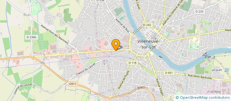 localisation de l'entreprise ROMA COIFFURE à VILLENEUVE-SUR-LOT