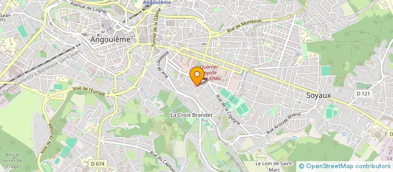 localisation de l'entreprise ROMA FINANCE à ANGOULEME