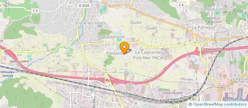 localisation de l'entreprise ROMA JARDIN à OLLIOULES