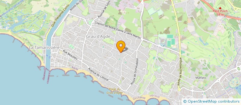 localisation de l'entreprise ROMA PROMOTION à AGDE