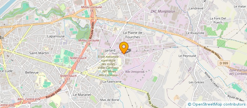 localisation de l'entreprise ROMABY à ALBI