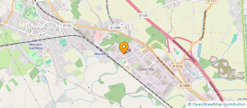 localisation de l'entreprise ROMACENA  MOIRANS