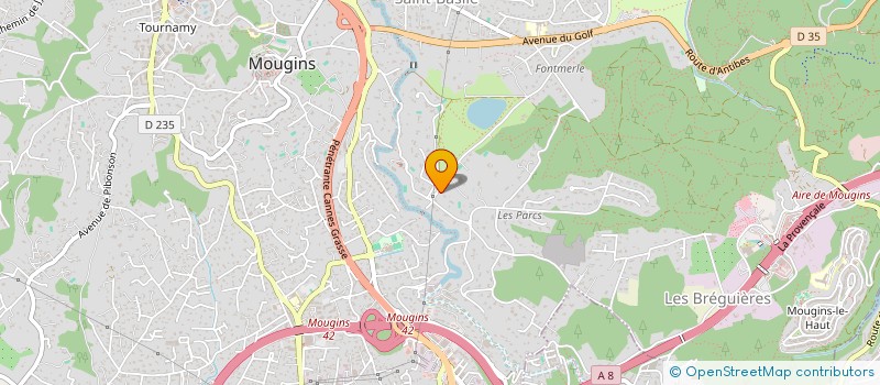 localisation de l'entreprise ROMADE à MOUGINS