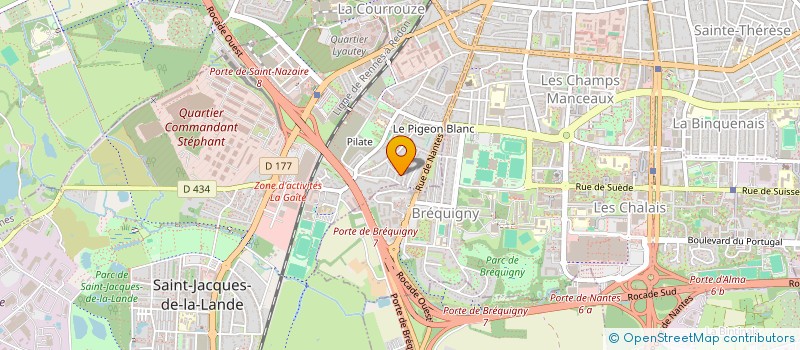 localisation de l'entreprise ROMADE  LE RHEU