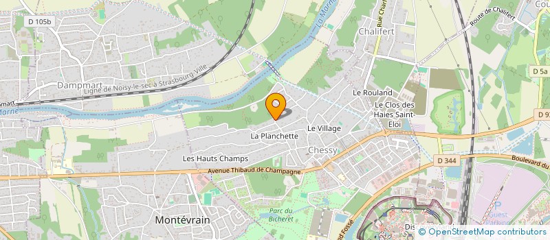 localisation de l'entreprise ROMADOJE-IMMO  CHESSY