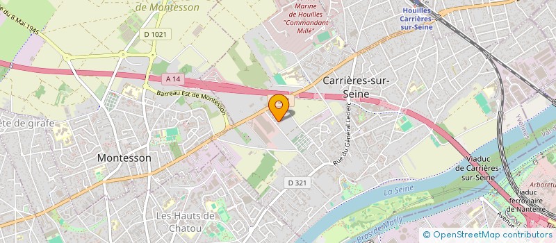 localisation de l'entreprise ROMAF à CARRIERES-SUR-SEINE