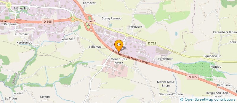 localisation de l'entreprise ROMAGA  SAINT-EVARZEC