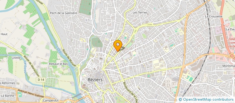 localisation de l'entreprise ROMAGA  BEZIERS