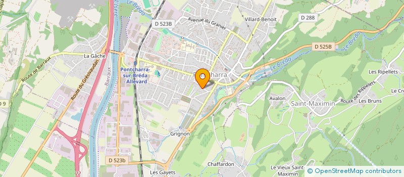 localisation de l'entreprise ROMAGAB  PONTCHARRA