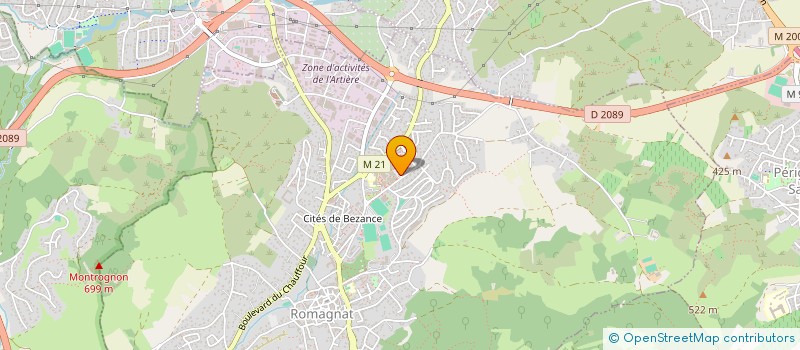 localisation de l'entreprise ROMAGNAT GYM  ROMAGNAT