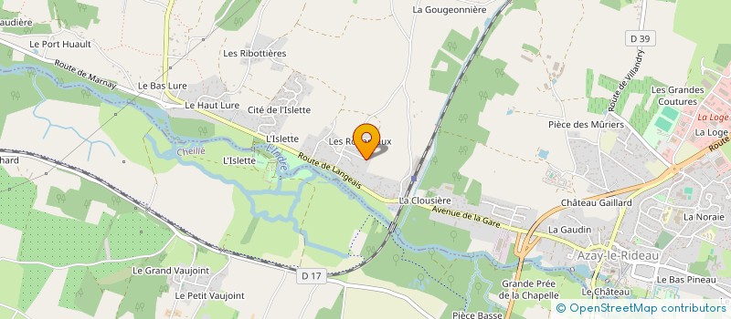 localisation de l'entreprise ROMAGO INVEST à AZAY-LE-RIDEAU