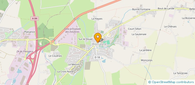 localisation de l'entreprise ROMAGYM  ROMAGNE