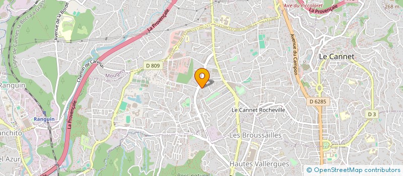 localisation de l'entreprise ROMAIN à LE CANNET